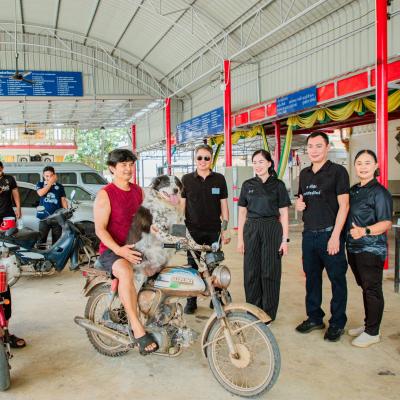 อบต.บ้านใหม่ ลงพื้นที่ ออกดำเนินการควบคุมและป้องกันโรคพิษสุนัขบ้าแบบเชิงรุก