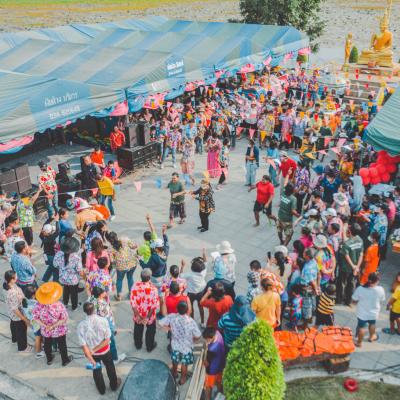 ภาพบรรยากาศ งานส่งเสริมสืบสานวันสงกรานต์ ประจำปี 2566